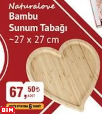 NATURALOVE BAMBU SUNUM TABAĞI NATURALOVE BAMBU SUNUM TABAĞI